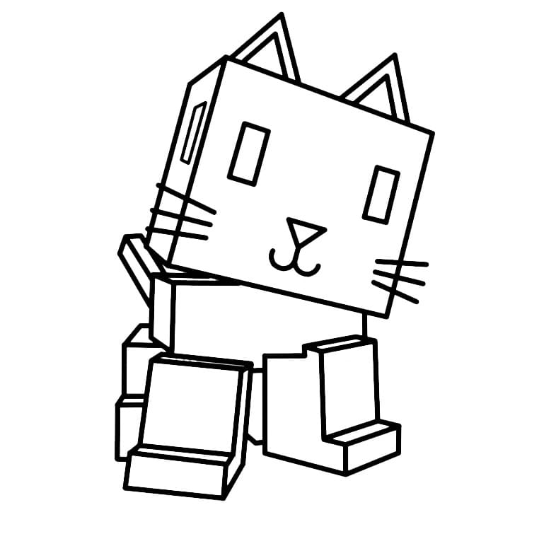 Kedi Grow a Garden Boyama Sayfası