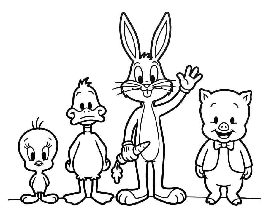 Komik Looney Tunes Boyama Sayfası