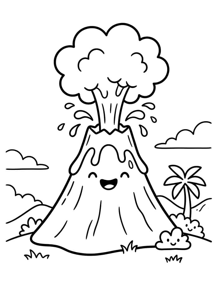 Mükemmel Volkan Boyama Sayfası