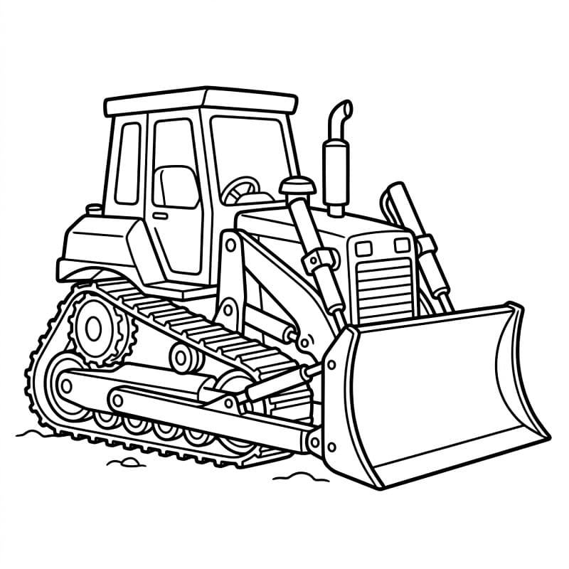 Normal Buldozer Boyama Sayfası