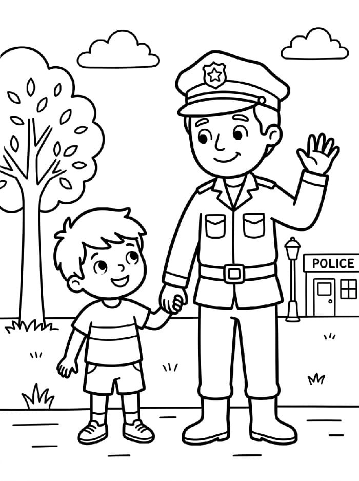 Normal Polis Boyama Sayfası