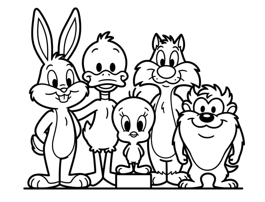 Sevimli Looney Tunes Boyama Sayfası
