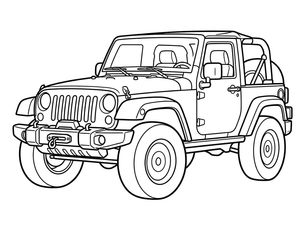 Temel Jeep Boyama Sayfası