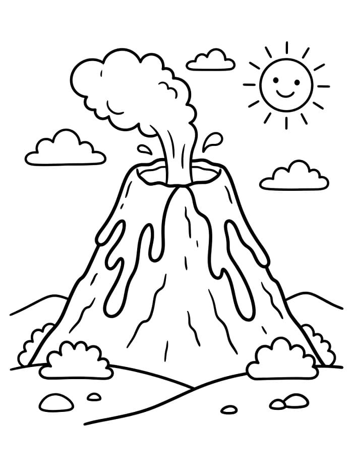 Temel Volkan Boyama Sayfası