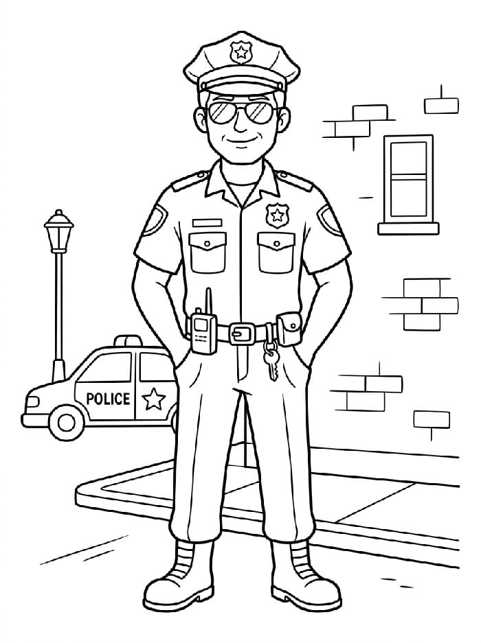 Polis Boyama Sayfaları