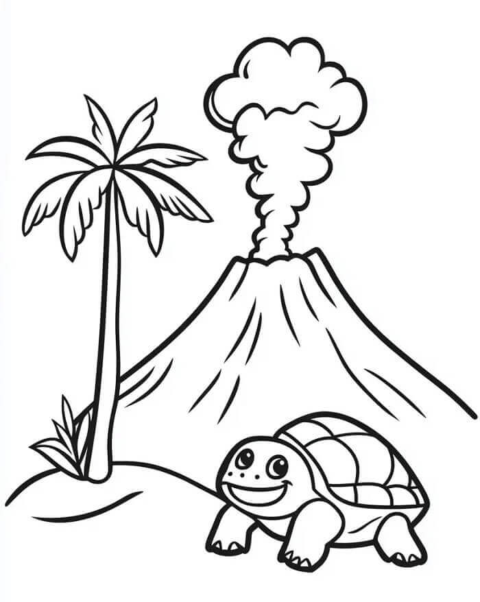 Volkan 1 Yaş Çocuklar İçin Boyama Sayfası