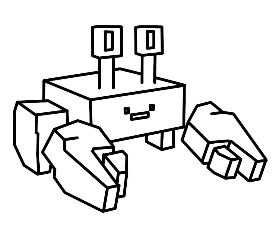 Yengeç Grow a Garden Boyama Sayfası