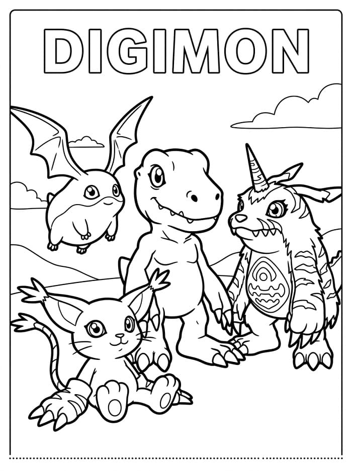 Anime Digimon Boyama Sayfası