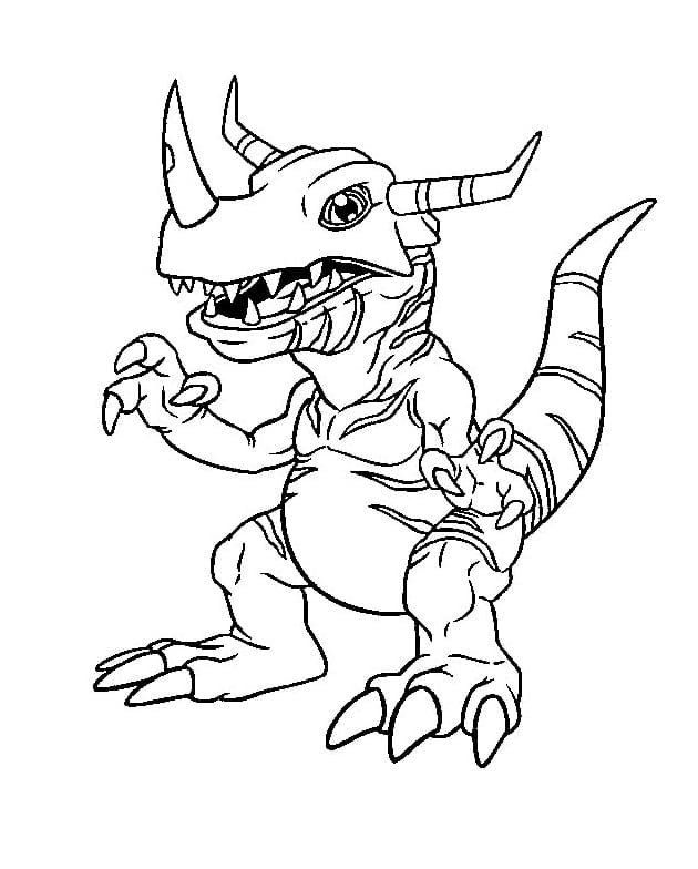Digimon Greymon Boyama Sayfası