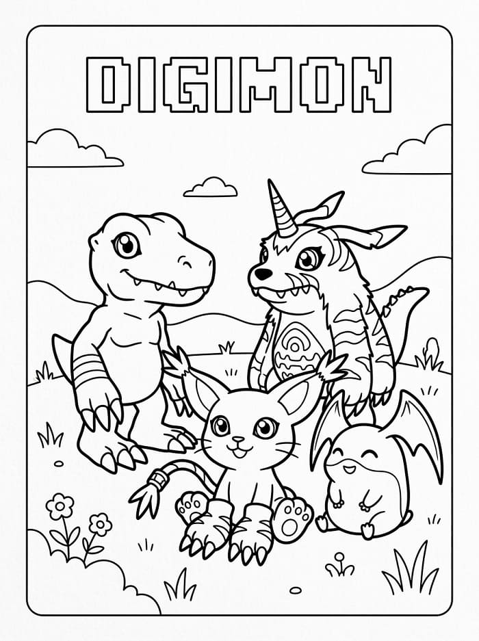 Digimon Boyama Sayfaları
