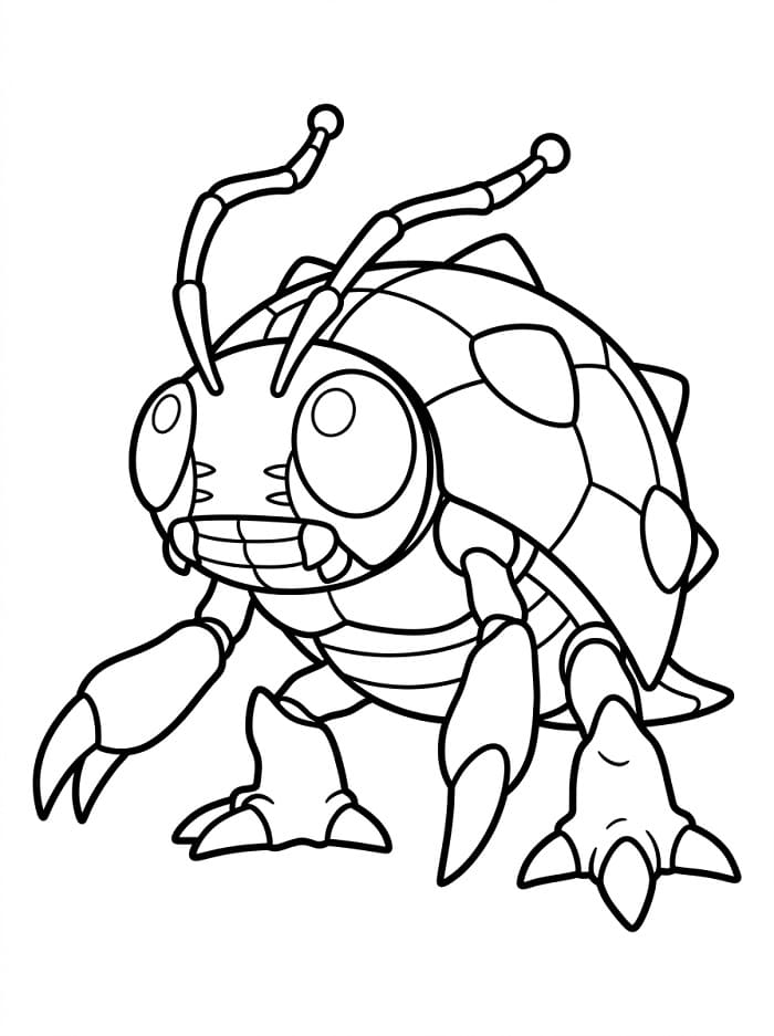 Digimon Tentomon Boyama Sayfası