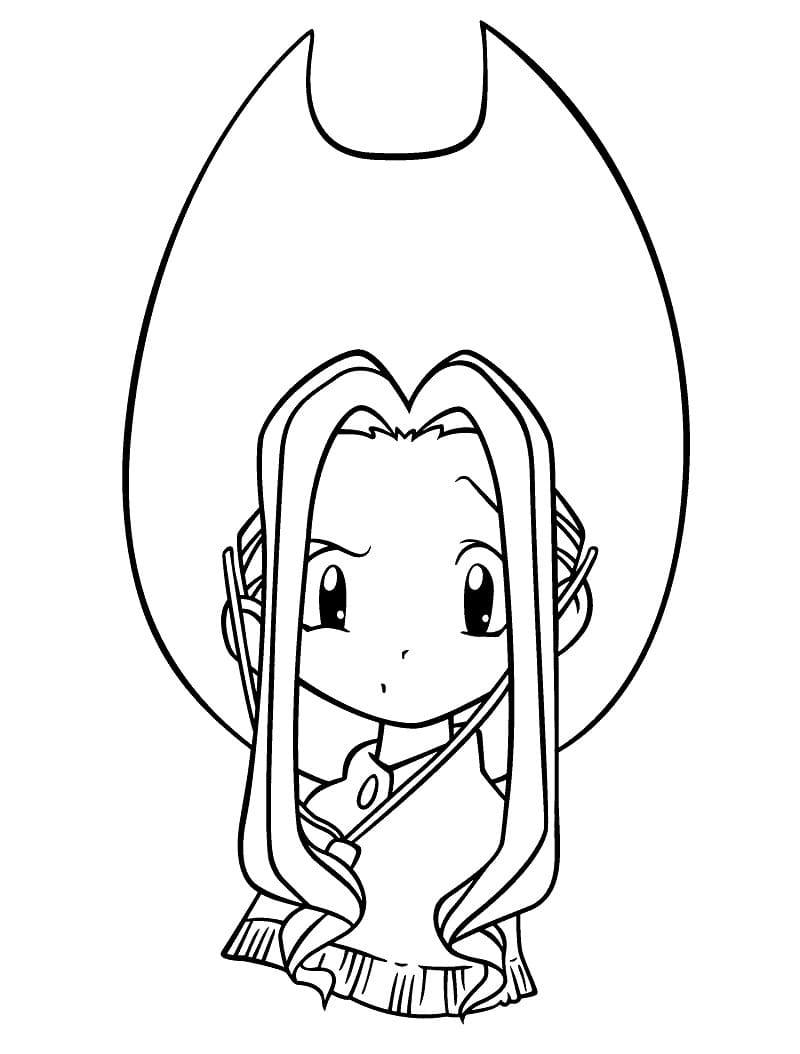 Digimon’da Mimi Tachikawa Boyama Sayfası