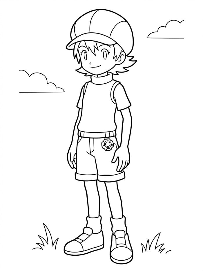 Digimon’da Sora Takenouchi Boyama Sayfası