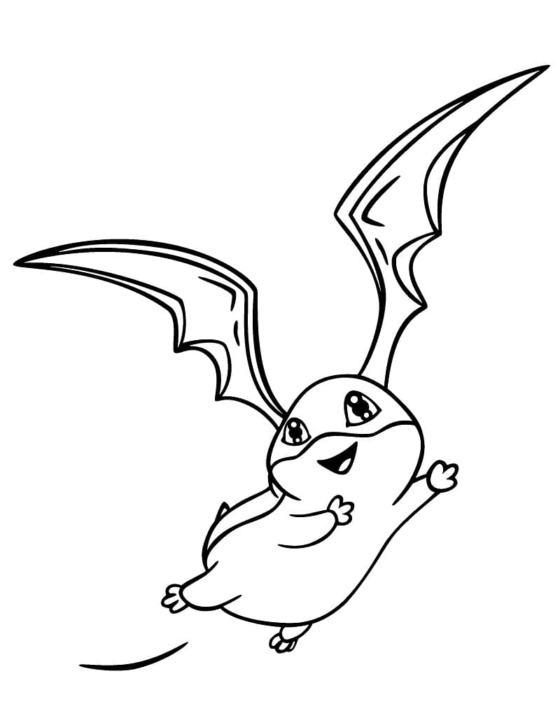 Sevimli Patamon Boyama Sayfası