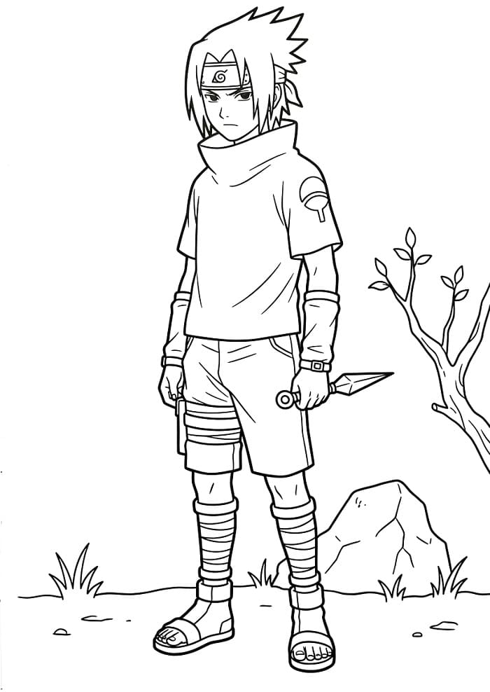 Aksiyon Sasuke Boyama Sayfası