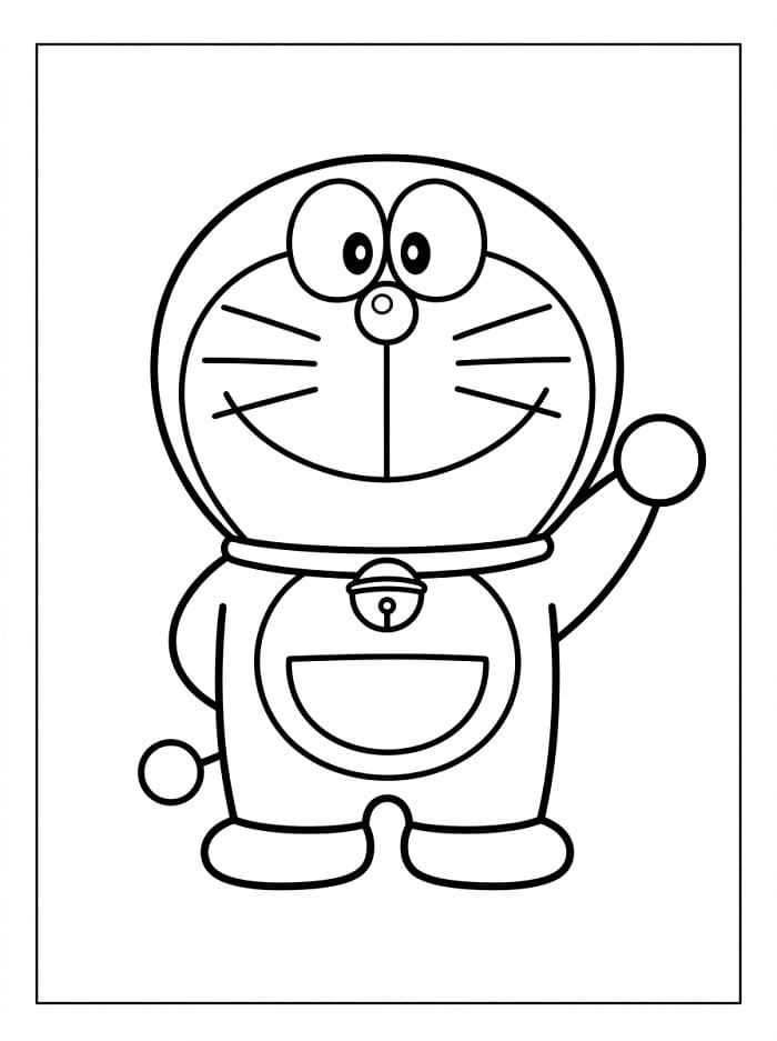 Animasyonlu Doraemon Boyama Sayfası