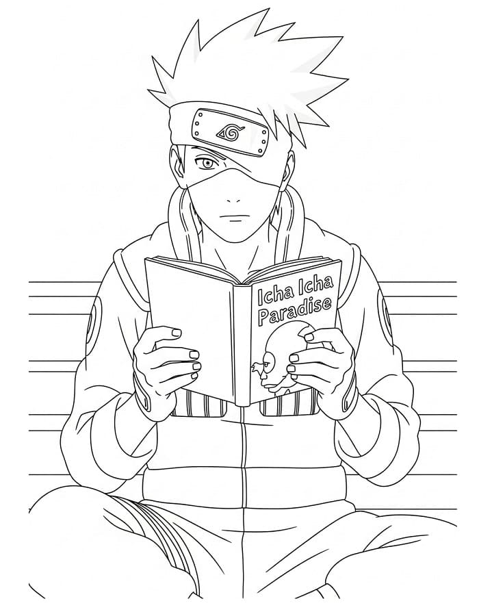 Animasyonlu Kakashi Boyama Sayfası