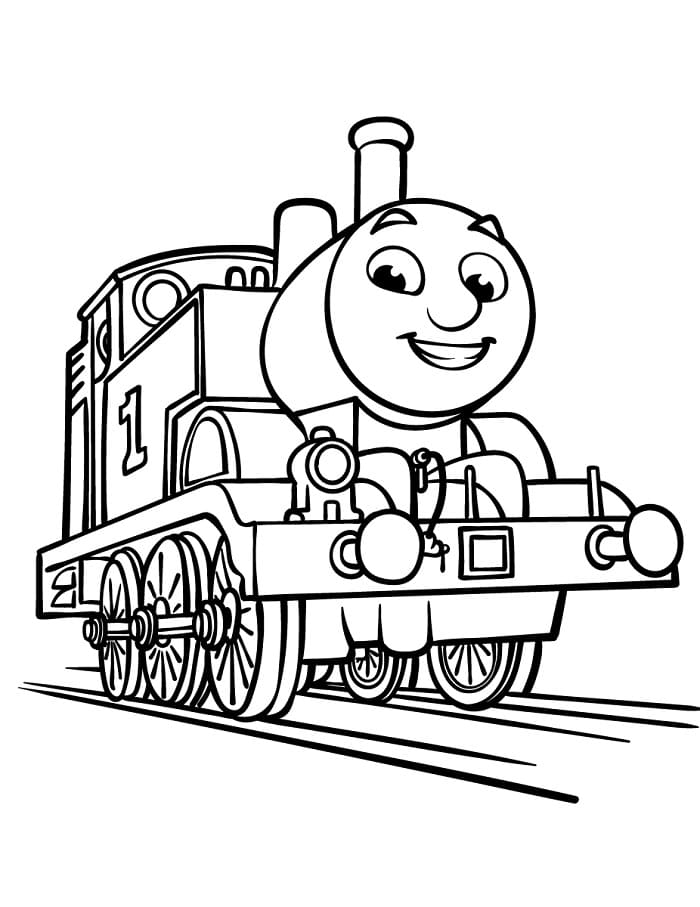 Animasyonlu Thomas ve Arkadaşları Boyama Sayfası