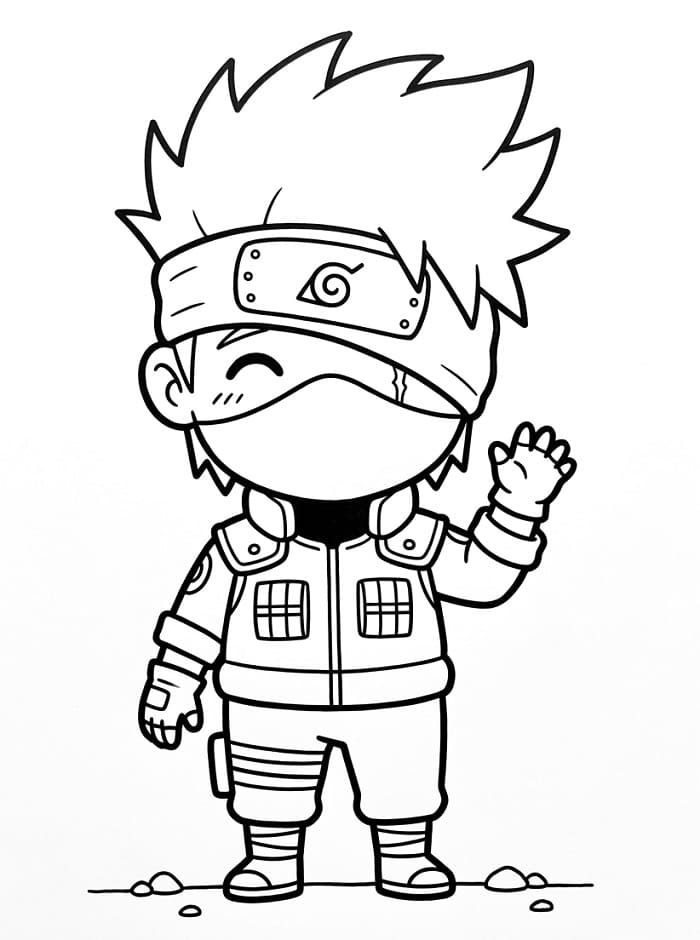 Anime Naruto Kakashi Boyama Sayfası