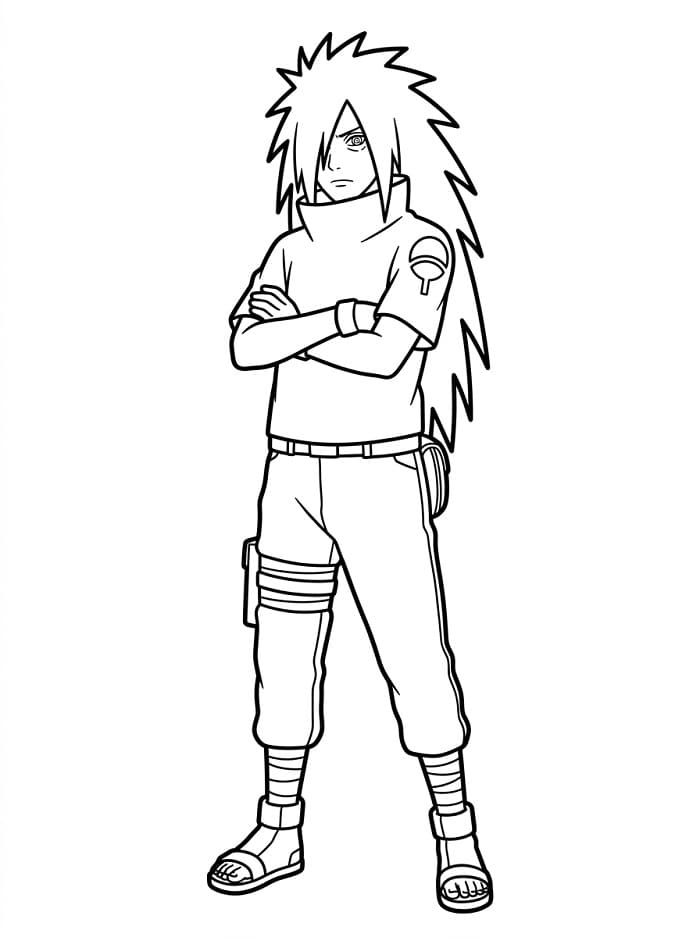 Anime Naruto Madara Boyama Sayfası