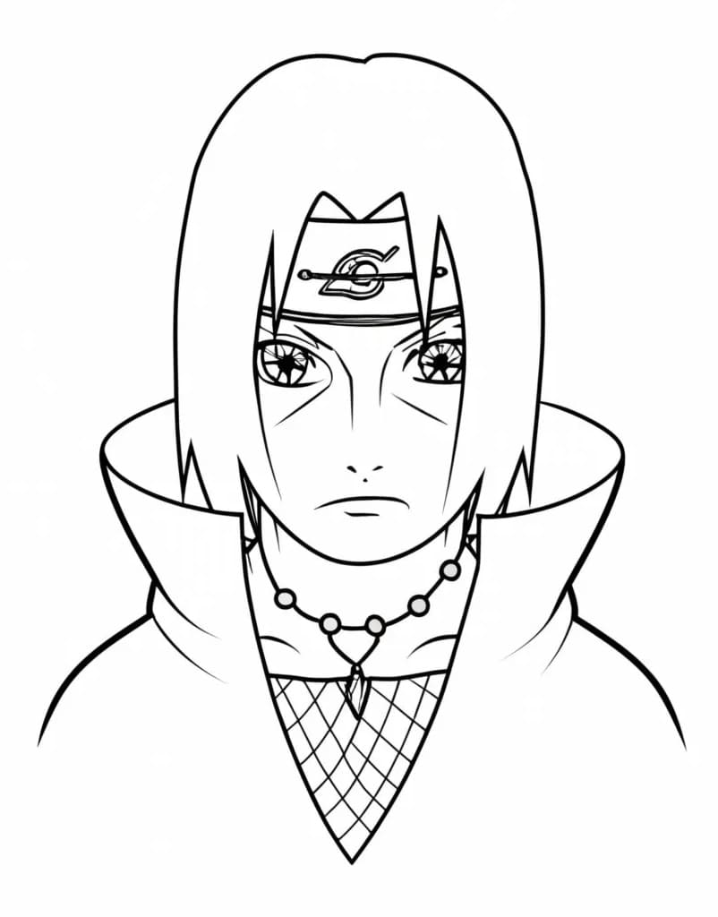 Bedava Itachi Resim Boyama Sayfası