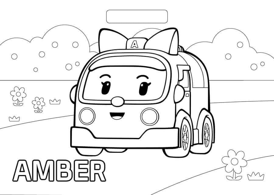 Bedava Robocar Poli Yazdır Boyama Sayfası