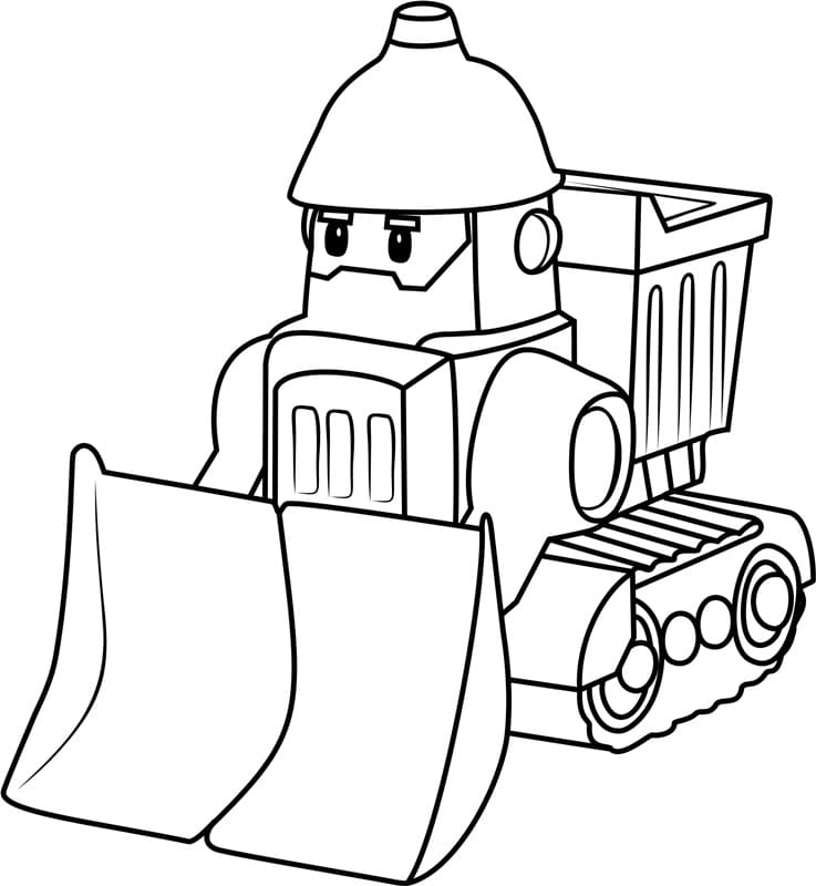 Bedava Yazdırılabilir Robocar Poli Boyama Sayfası