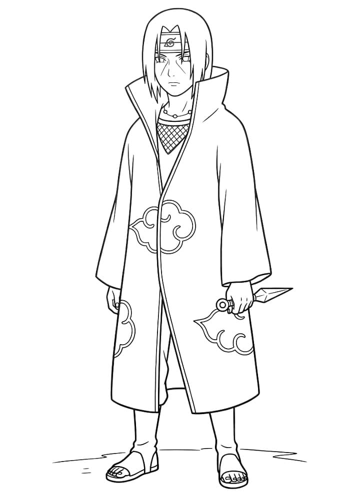 Çizgi Itachi Boyama Sayfası