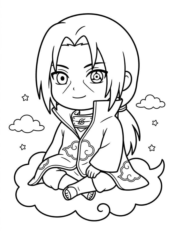 Çocuklar İçin Itachi Boyama Sayfası