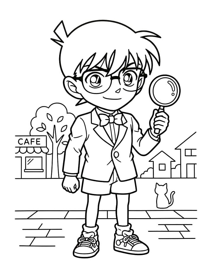 Dedektif Conan Anime Boyama Sayfası