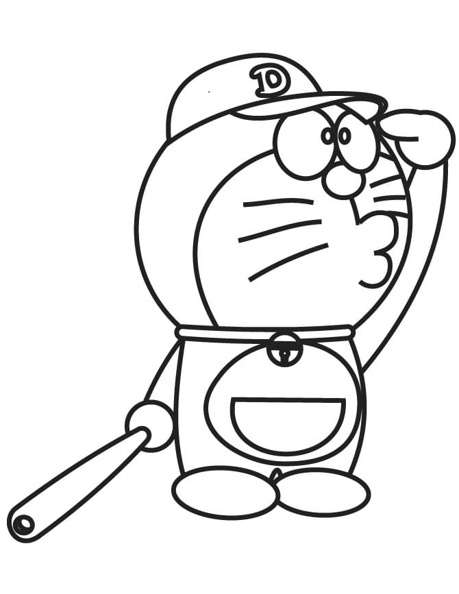 Doraemon 2 Yaş Çocuklar İçin Boyama Sayfası