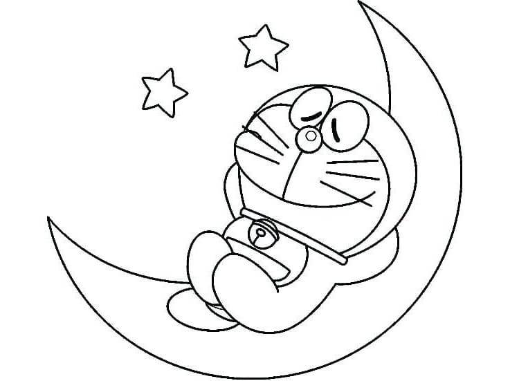 Doraemon 3 Yaş Çocuklar İçin Boyama Sayfası