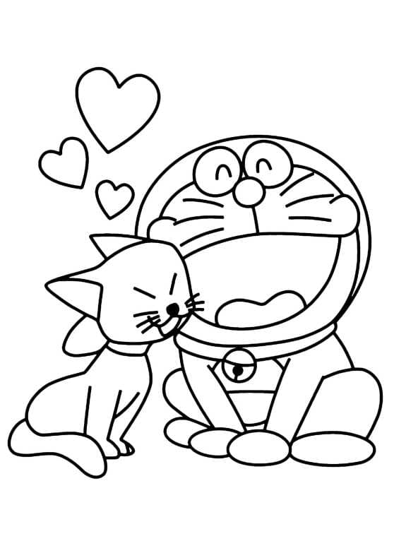 Doraemon Bedava Boyama Sayfası