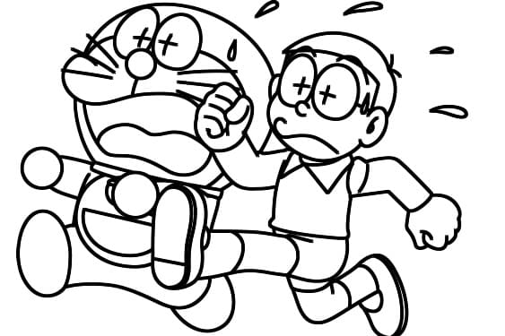 Doraemon Resmi Boyama Sayfası