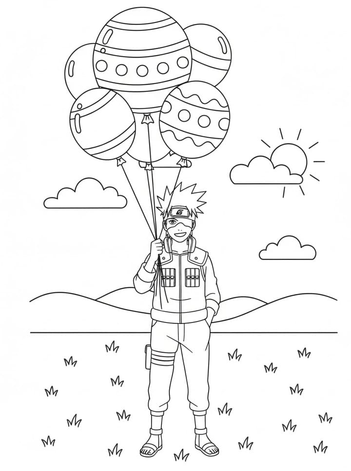 Fantastik Kakashi Boyama Sayfası