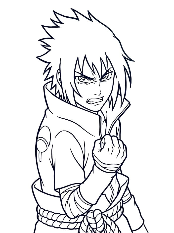 Fantastik Sasuke Boyama Sayfası