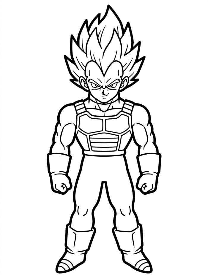 Vegeta Boyama Sayfaları