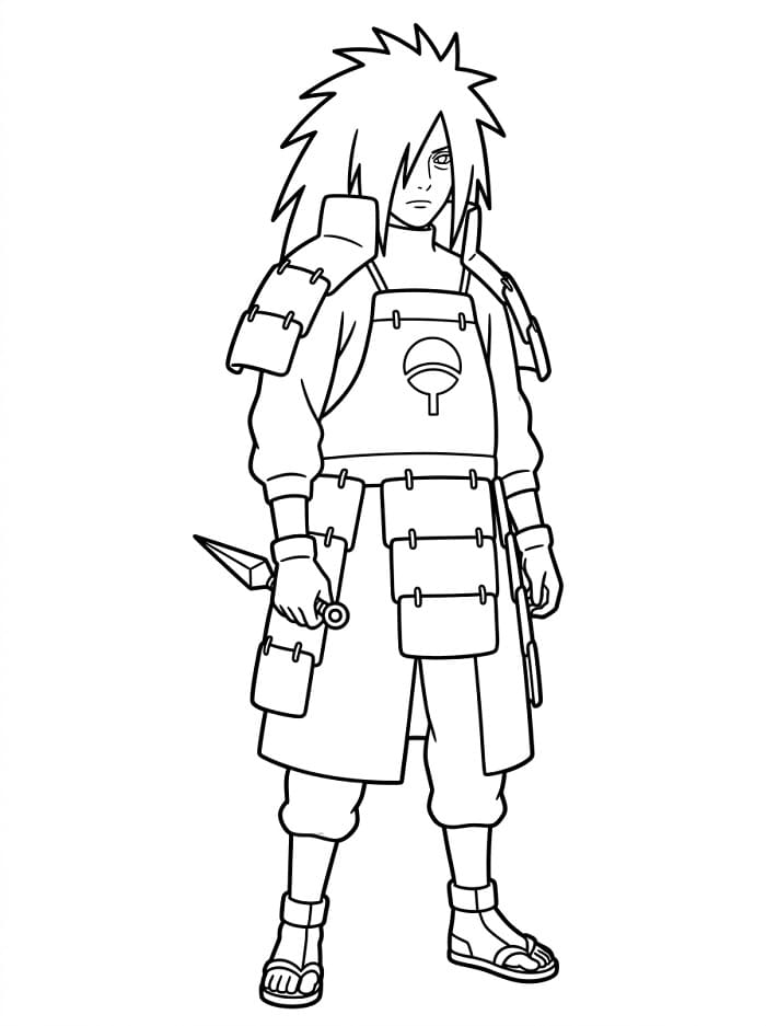 Güçlü Madara Boyama Sayfası