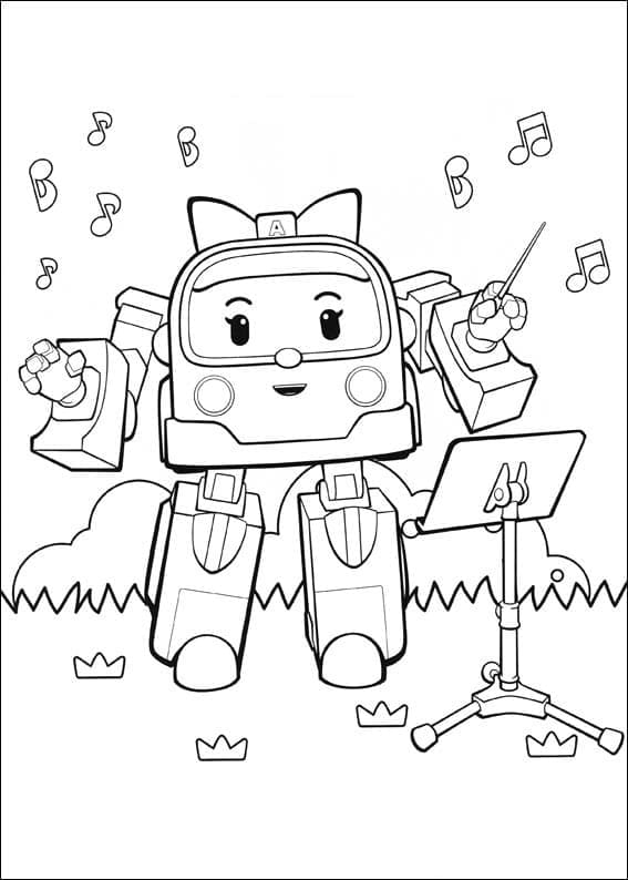 Güzel Robocar Poli Boyama Sayfası