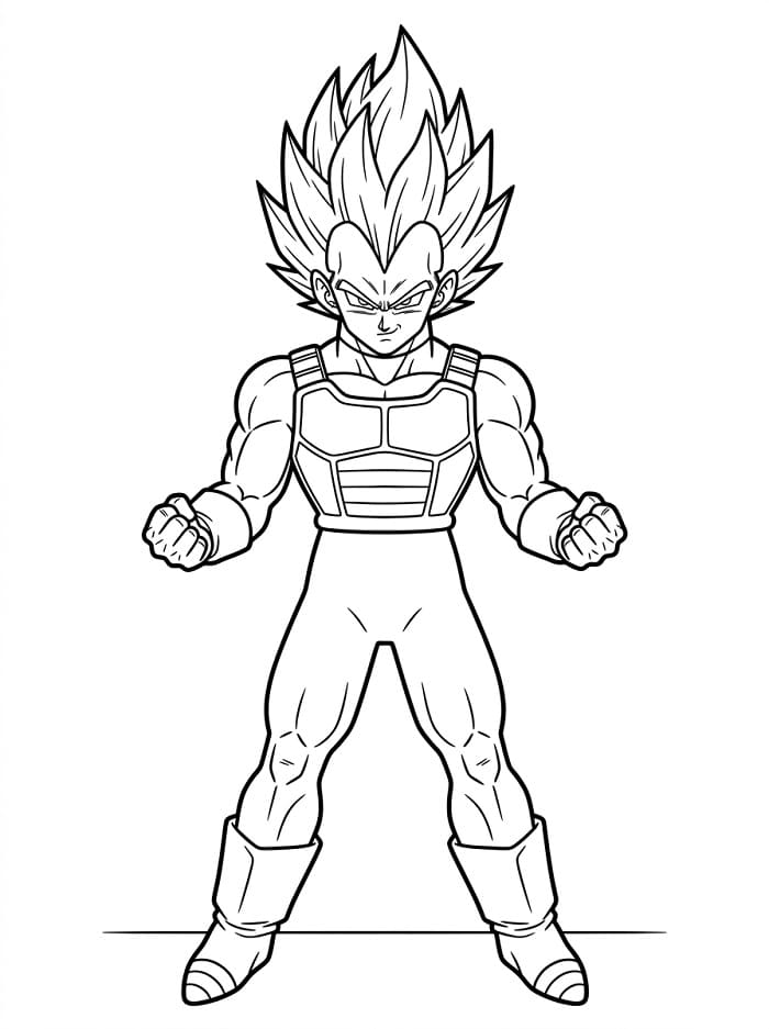 Güzel Vegeta Boyama Sayfası