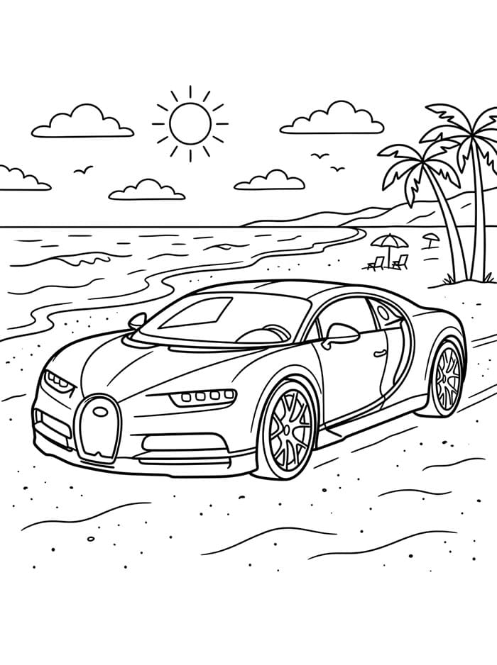 Harika Bugatti Boyama Sayfası