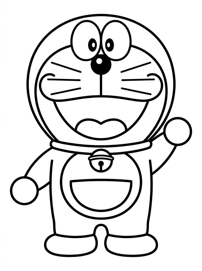 Harika Doraemon Boyama Sayfası
