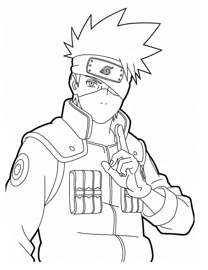 Harika Kakashi Boyama Sayfası