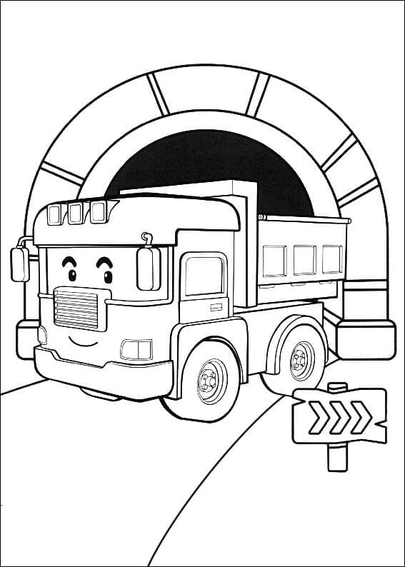 Harika Robocar Poli Boyama Sayfası