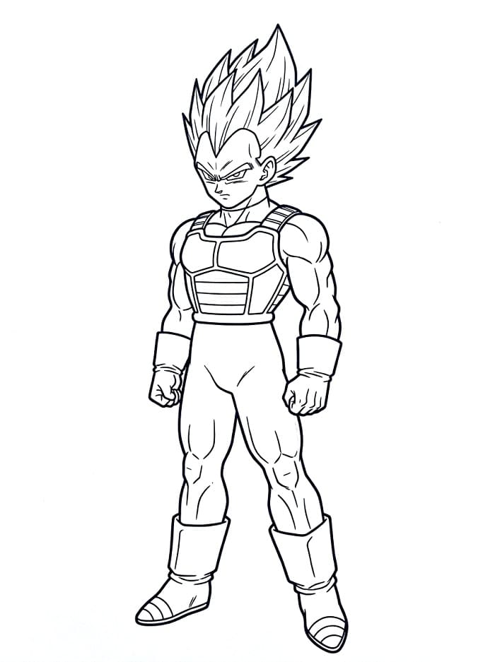 Harika Vegeta Boyama Sayfası