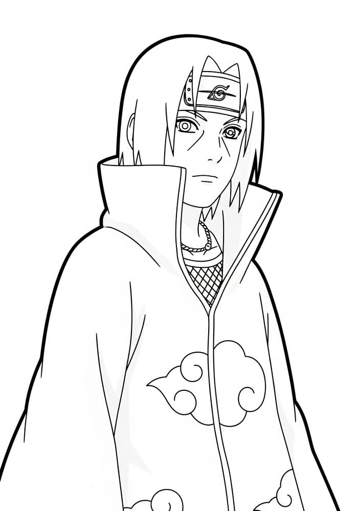 Havalı Itachi Boyama Sayfası