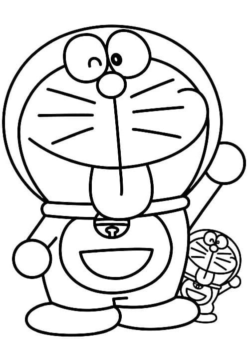Hediye Doraemon Boyama Sayfası