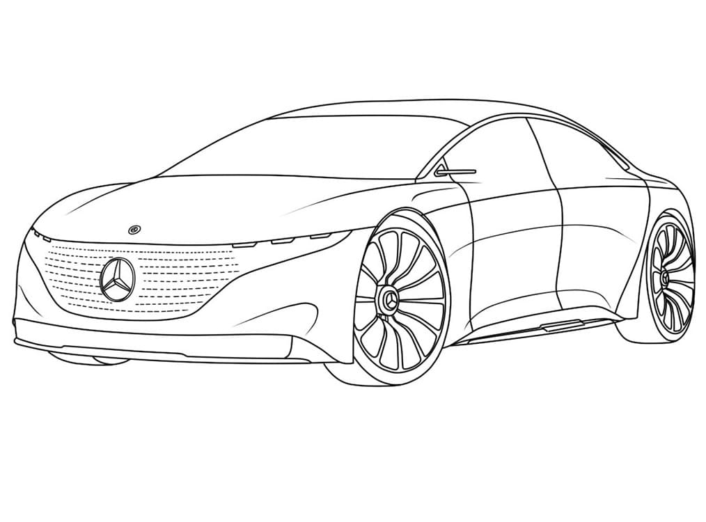 Hediye Mercedes Boyama Sayfası