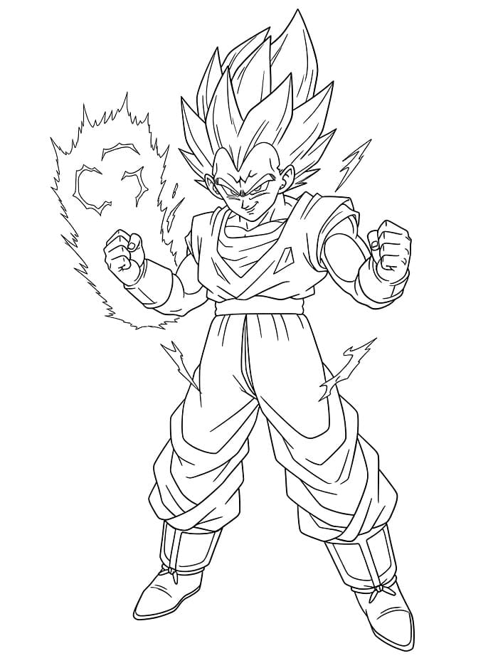 Hediye Vegeta Boyama Sayfası