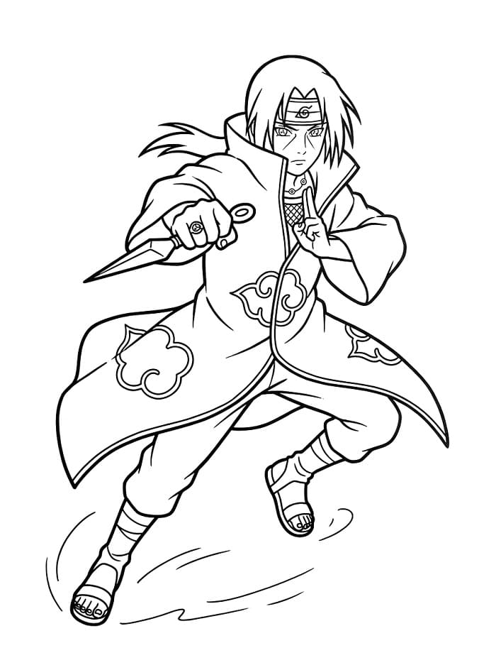 Itachi Bedava Resim Boyama Sayfası